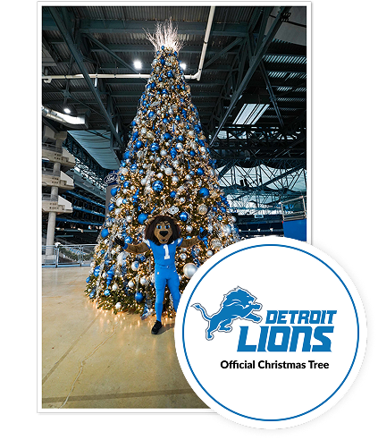 Detroit Lions Official Christmas Tree